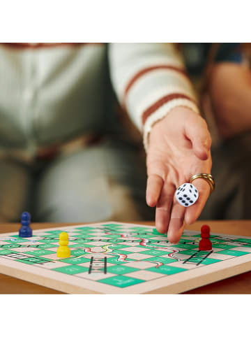 relaxdays Spielesammlung in Bunt - (B)29 x (H)7,5 x (T)29 cm