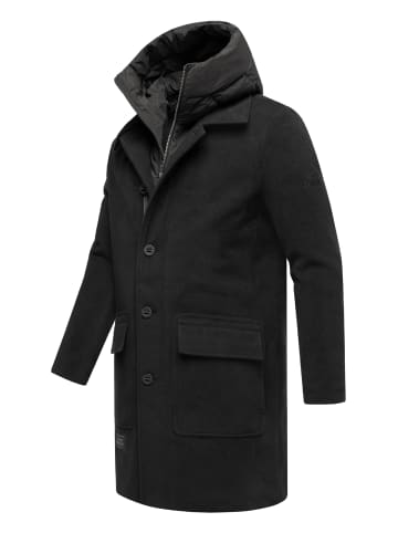 STONE HARBOUR Wollmantel Thiagoo XX in Black