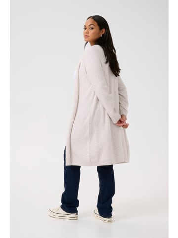 KAFFE curve Strickjacke KCluela in Feather Gray Melange