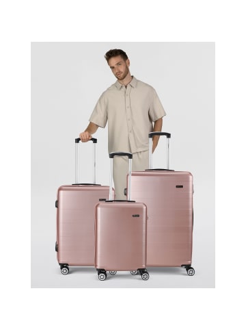 benzi 5330 4 Rollen Kofferset 3-teilig rosa