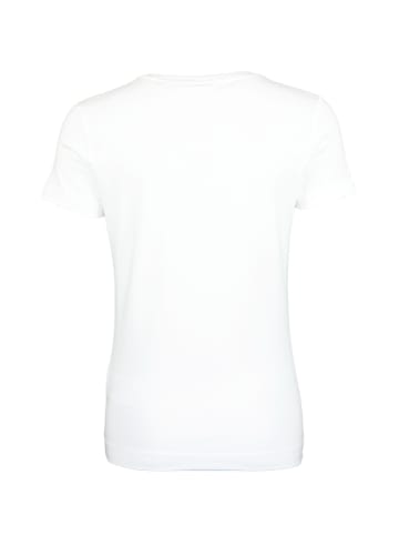 Guess T-Shirt 'SS CN Mini Triangle' in weiß