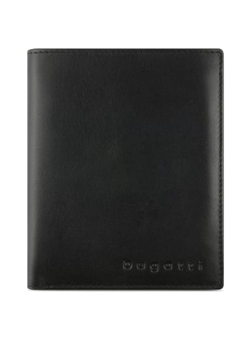 Bugatti Super Slim Geldbörse RFID Schutz Leder 10 cm schwarz