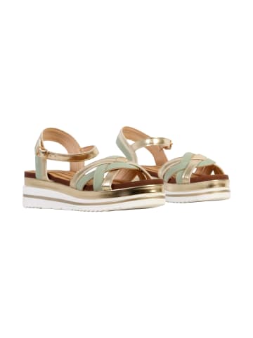 Divine Factory Sandalen mit Riemchen Grün