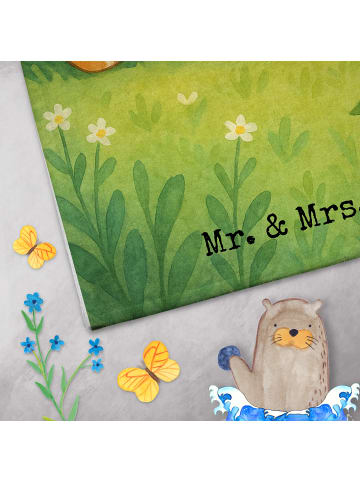 Mr. & Mrs. Panda Handtuch Hund Marienkäfer Design ohne Spruch in Weiß