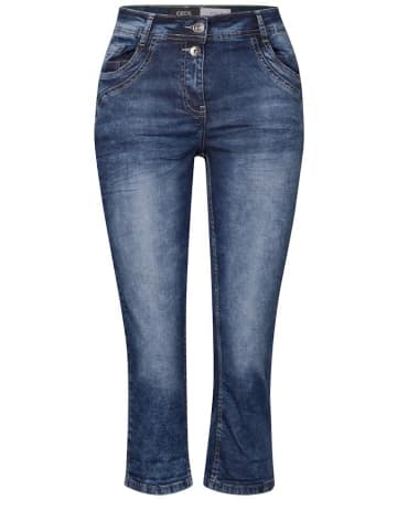 Cecil Capri in mid blue used wash