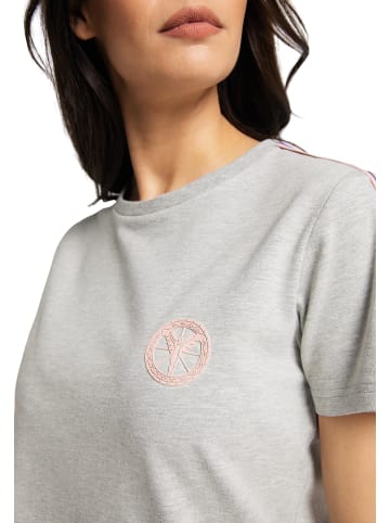 Carlo Colucci T-Shirt Castadelli in Grau Meliert
