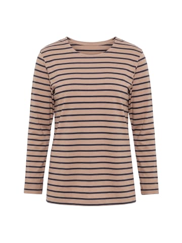 LAURASØN Langarmshirt in walnuss