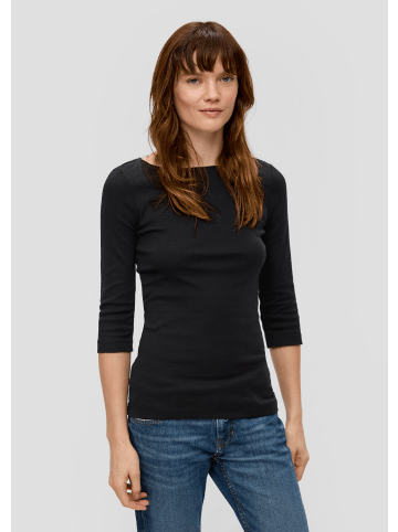 s.Oliver T-Shirt 3/4 Arm in Schwarz