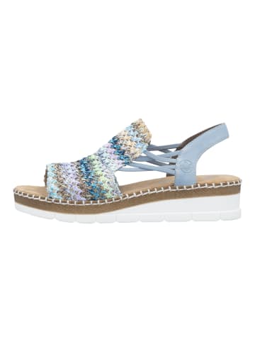 rieker Sandalen in Blau/Multi
