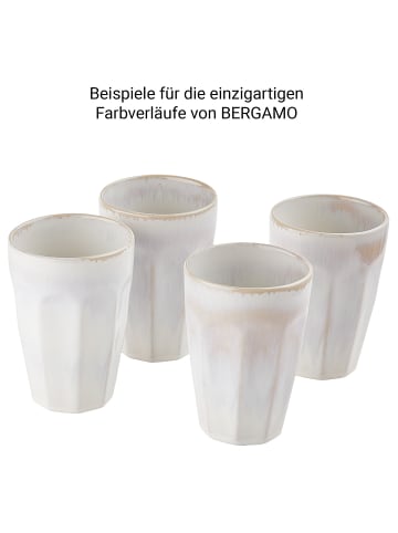 Butlers Tasse BERGAMO Latte Macchiato in Weiß