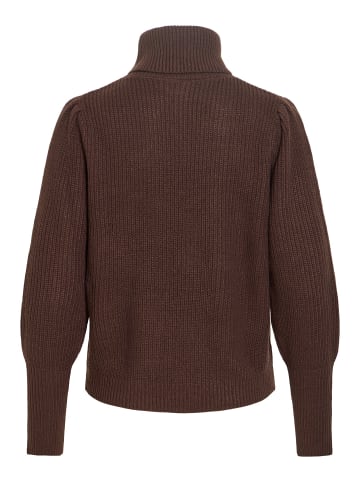 Vila Strickpullover in Coffee Bean