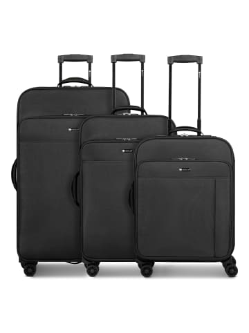 Check.In Sevilla 3.0 4 Rollen Kofferset 3-teilig black