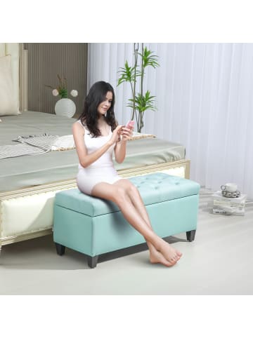 HOMCOM Sitzbank-100B x 40T x 44H cm-Grün