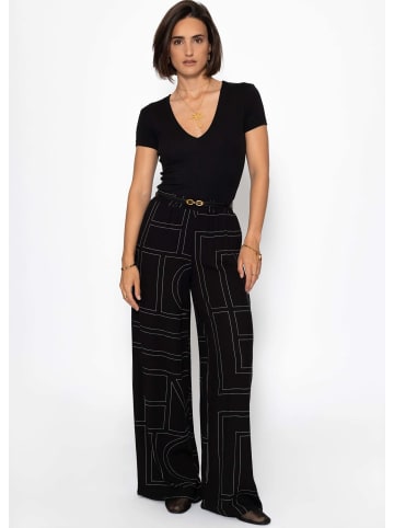 SASSYCLASSY Schlupfhose mit Print in Schwarz