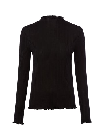 Langarmshirt in schwarz