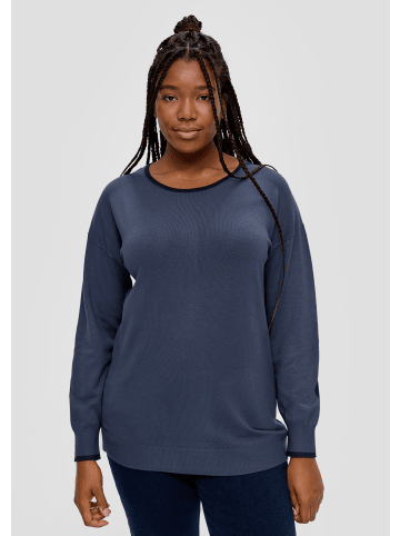 TRIANGLE Strickpullover langarm in Blau