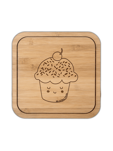 Mr. & Mrs. Panda kork untersetzer Cupcake ohne Spruch in Transparent