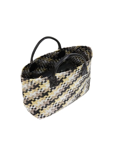 faina Women 2-In-1 Tote Bag Set in White Black Yellow