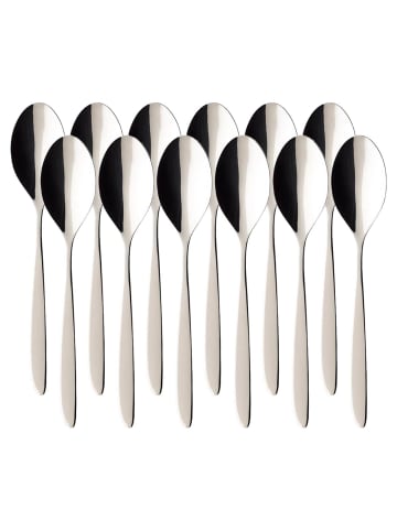 Villeroy & Boch 12er Set Tafellöffel SoftWave 21,2 cm in silber