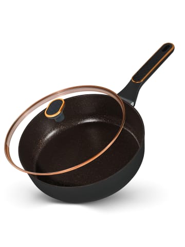 Stoneline Schmorpfanne 28cm mit Deckel in Roségold