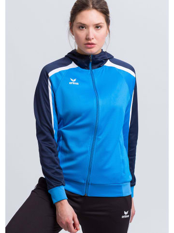 erima Liga 2.0 Trainingsjacke mit Kapuze in curacao/new navy/weiss