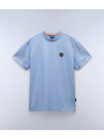 Napapijri T-Shirt "S-Badge Ss" in Blau