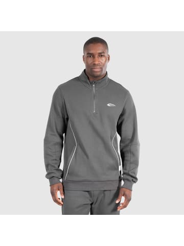 SMILODOX Pikee Sweatshirt Half Zip Jones in Anthrazit