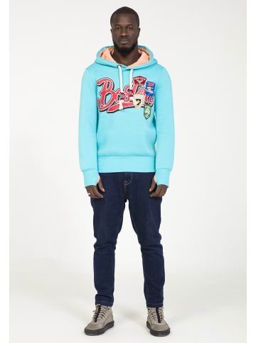PLUS EIGHTEEN Herren Kapuzenpullover in Türkis
