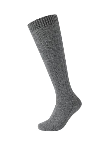 camano Trachtensocken 1er Pack warm & cozy in dunkelgrau melange