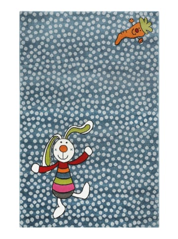 Sigikid Teppich Rainbow Rabbit in blau