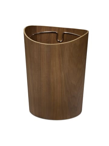 relaxdays Papierkorb in Braun - 9 L