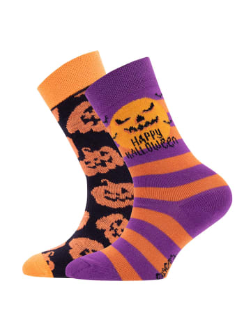 ewers 2er-Set Socken 2er Pack Kürbis/Halloween in bunt