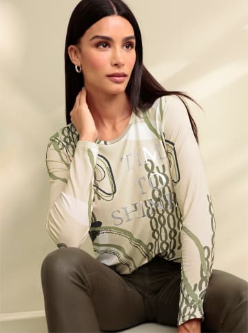 Heine Shirt in elfenbein-khaki-bedruckt