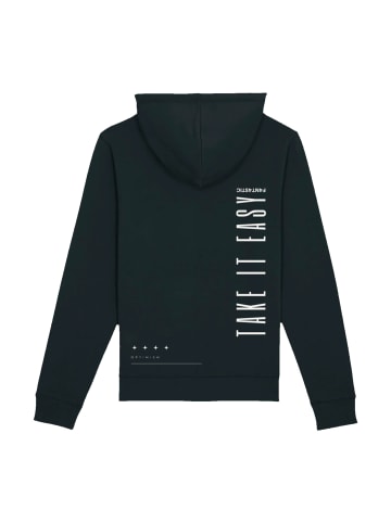 F4NT4STIC Hoodie Take It Easy Text in schwarz