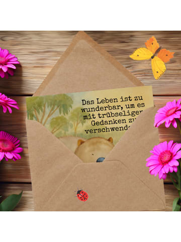 Mr. & Mrs. Panda Grußkarte Wombat Design mit Spruch in Weiß