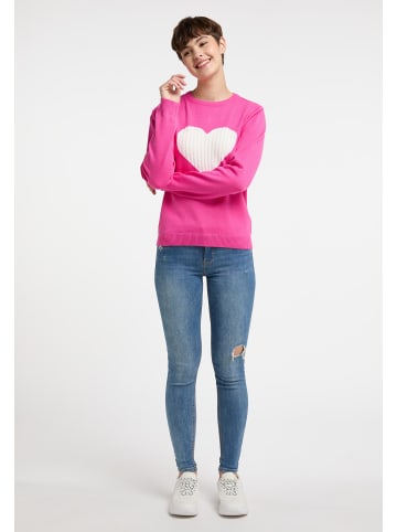 myMo Damen Strickpullover in Pink
