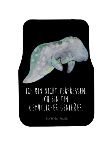 Mr. & Mrs. Panda Automatte Seekuh Chillen mit Spruch in Schwarz