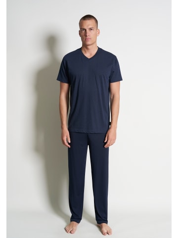 CECEBA Pyjama in blau-dunkel-Minimal