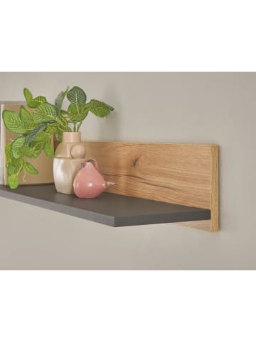Furn.Design Wandboard Evoke Eiche, grau 170 cm, Wandregal hängend