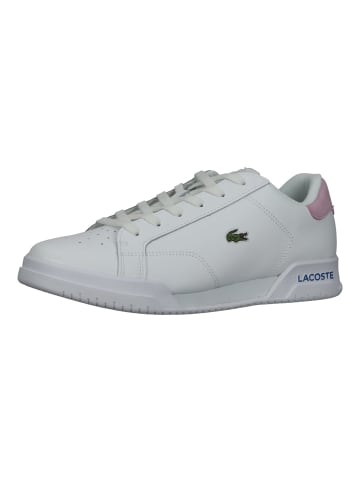 Lacoste Sneaker in Weiß/Rosa