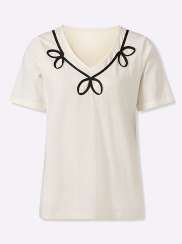 Sieh an! Rundhalsshirt in champagner