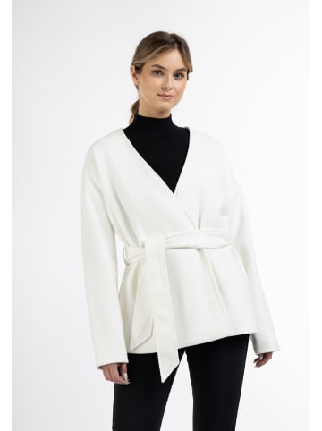 DreiMaster Damen Übergangsjacke Aus Wollgemisch in Wollweiss