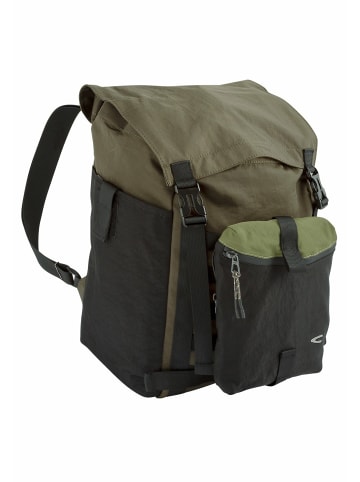 Camel Active Rucksack aus Nylon mit abnehmbarer Vordertasche in Khaki