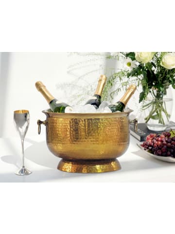 FineBuy Tischdekoration in Gold / Aluminium / 41x41x25