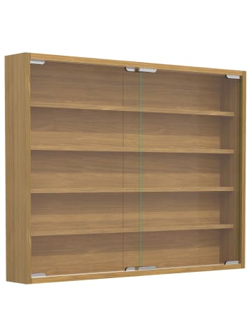 VCM Hängevitrine Wandvitrine Sammel Deko Agisa L in Buche