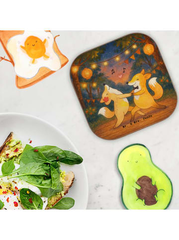 Mr. & Mrs. Panda Tischschoner Füchse Salsa tanzen Design ohne Sp... in Weiß