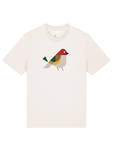 wat? Apparel T-Shirt Vogel in Off White