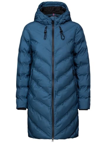 Cecil Mantel in dull teal blue