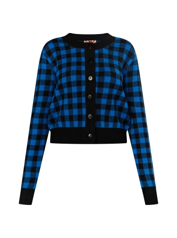 myMo ROCKS Strickjacke in Schwarz Blau