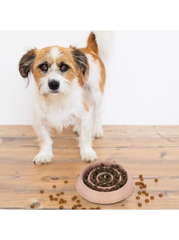 relaxdays 2 x Anti Schling Napf in Rosa - 400 ml